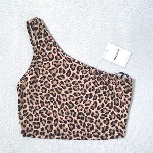 Forever 21 Tube Top Animal Print Shoul Woman’s Large L BRAND NEW WITH TAGS